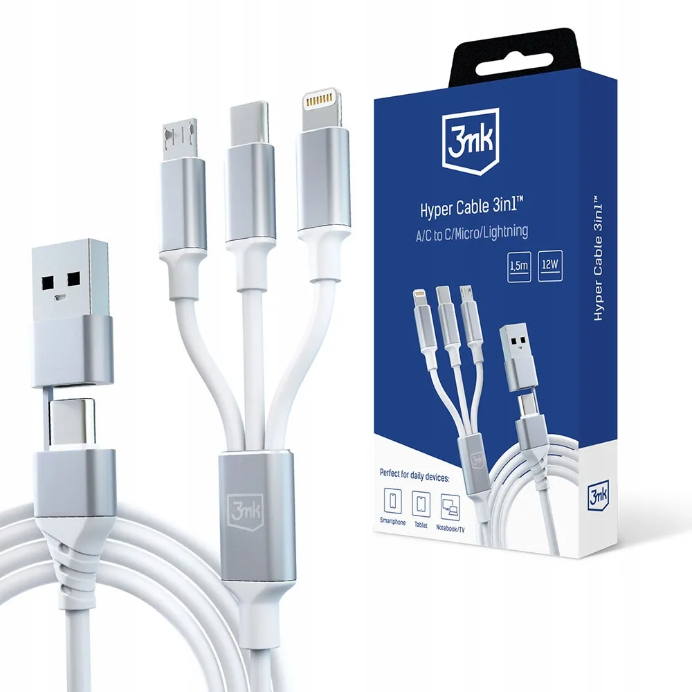 bialy-kabel-usb-a-c-do-usb-c-micro-lightning-1-5m-3mk-hyper-cable-3in1-stan-nowy