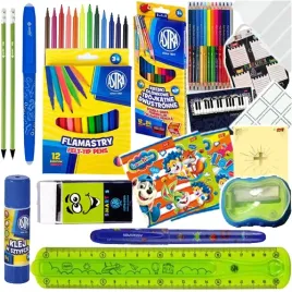 wyprawka-szkolna-astra-pioro-kredki-klej-zeszyty-bambino