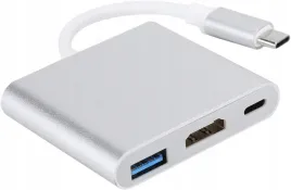 koncentrator-hub-usb-c-adapter-hdmi-z-usb-3-0-i-usb-c-szary-przejsciowka