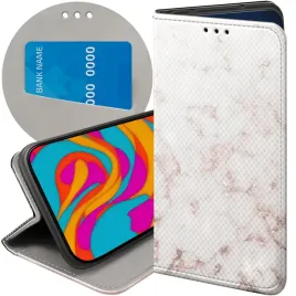 etui-z-klapka-do-xiaomi-redmi-note-14-4g-wzory-biale-kamien-ksztalty-case