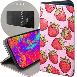 etui-z-klapka-do-xiaomi-redmi-note-14-4g-wzory-truskawki-poziomki-owoce