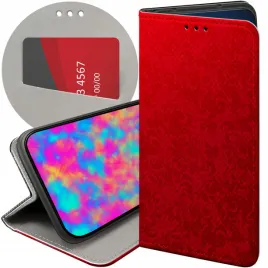 etui-z-klapka-do-xiaomi-redmi-note-14-4g-wzory-czerwone-serca-roze-futeral