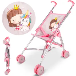 wozek-dla-lalek-lekki-skladany-parasolka-spacerowka-jednorozec-ksiezniczka