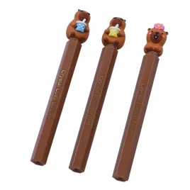 kapibara-dlugopis-kawaii-niebieski-wklad-07mm-prezent-zestaw-3szt