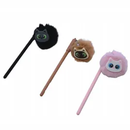 koty-cienkopis-z-pomponem-kotek-miekkie-futerko-dlugopis-zestaw-3szt