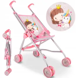 wozek-dla-lalek-lekki-skladany-parasolka-spacerowka-jednorozec-ksiezniczka