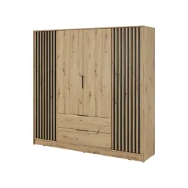 szafa-z-lamelami-i-szufladami-206-cm-w-kolorze-dab-artisan