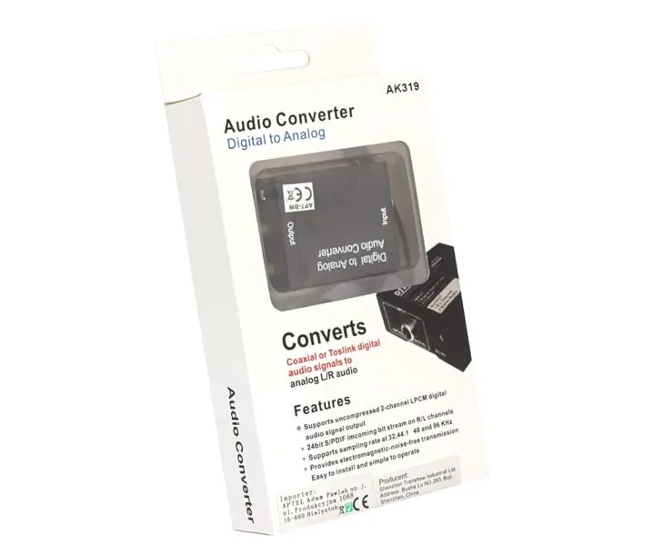 audio-konwerter-d-a-coaxial-spdif-stan-nowy