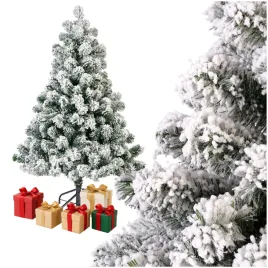 choinka-sztuczna-150cm-sosna-cesarska-osniezona-biale-gesta-metalowy-stojak