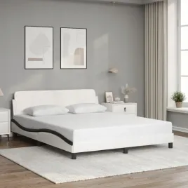 vidaxl-rama-lozka-z-zaglowkiem-bialo-czarna-160x200-cm-ekoskora