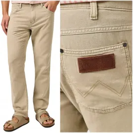 wrangler-greensboro-cienkie-bezowe-proste-spodnie-materialowe-len-w32-l32