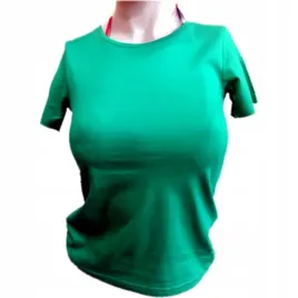 t-shirt-damski-krotki-rekaw-zielony-roz-s-100percent-bawelna-150-g