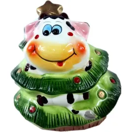 skarbonka-ceramiczna-krowka-w-choince-15x15-cm