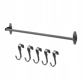ikea-hultarp-reling-kuchnenny-60cm-haczyki-x5-bk