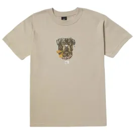 koszulka-meska-huf-big-poppy-bawelniana-bezowa-print-pies