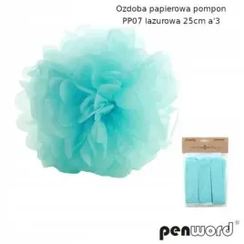 ozdoba-papierowa-pompon-lazurowa-25cm-3szt-penword