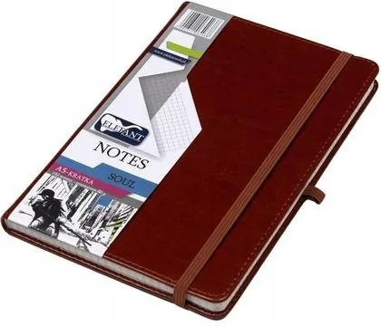 notes-a5-soul-brazowy-elefant-elefant