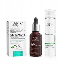 apis-zabieg-eksfoliacji-kwas-glikolowy-50percent-neutralizator-zel-lagodzacy