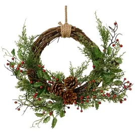 zielony-wianek-dekoracyjny-stroik-swiateczny-z-szyszkami-jagodami-30-cm