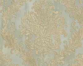 tapeta-klasyczna-do-salonu-i-sypialni-zloty-ornament-oliwkowe-tlo