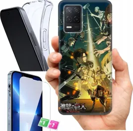 etui-na-realme-8-wzory-atak-tytanow-szklo