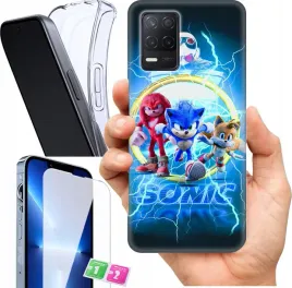 etui-na-realme-8-wzory-sonic-szklo