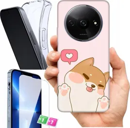 etui-na-xiaomi-redmi-a3-4g-wzory-urocze-misie-szklo