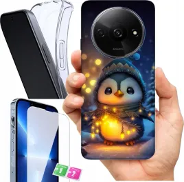 etui-na-xiaomi-redmi-a3-4g-wzory-zimowe-zwierzeta-szklo