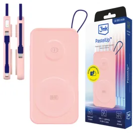 rozowy-powerbank-3mk-pastelup-10000mah-qi-22-5w-kabel-usb-c-lightning