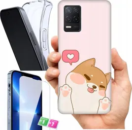 etui-na-realme-8-wzory-urocze-misie-szklo