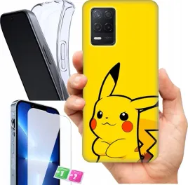 etui-na-realme-8-wzory-pikachu-szklo