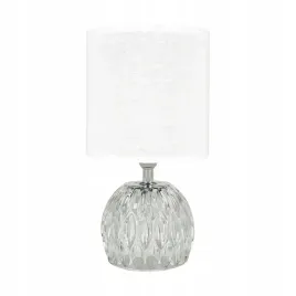 struhm-lampka-stolowa-glamour-nocna-zefir-e14-26cm-bialy-klosz