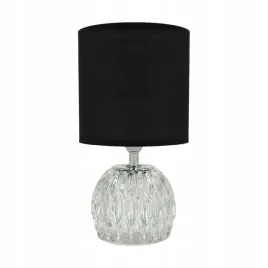 struhm-lampka-stolowa-glamour-nocna-zefir-e14-26cm-czarny-klosz