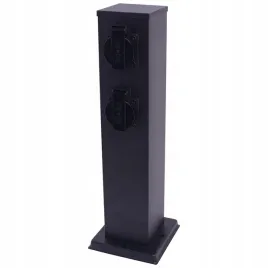 slupek-ogrodowy-electric-2-x-gniazdo-40cm-czarny-elektryczny-zasilajacy