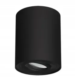 struhm-tuba-regulowana-lampa-okragla-sufitowa-hary-gu10-czarna