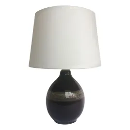 struhm-lampka-stolowa-roma-30cm-czarno-bezowa