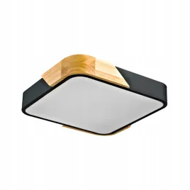 italux-plafon-kwadratowy-santer-led-24w-3000k-czarny-drewno