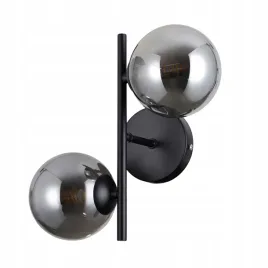 italux-kinkiet-erimida-2xg9-czarny-matowy-dymiony