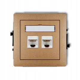 gniazdo-komp-2xrj45-kat6-karlik-deco-zloty-metalik
