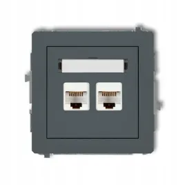 gniazdo-komp-2xrj45-kat-6-karlik-deco-grafit-mat