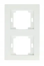 abex-ramka-podwojna-pionowa-abex-onyx-bialy