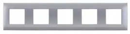ramka-pieciokrotna-kos-dante-z-tworzywa-inox