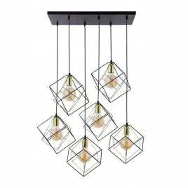tk-lighting-lampa-wiszaca-alambre-6xe27-czarny-zloty