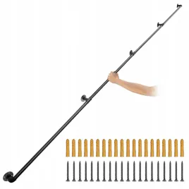 porecz-do-schodow-396cm-stalowa-200kg-udzwig-montaz-scienny-wewnatrz