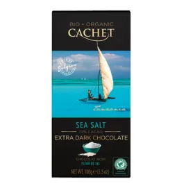 Zdjęcie produktu Czekolada ciemna (72%) Bio-Organic Sól morska Cachet (90g)