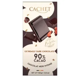 Zdjęcie produktu Czekolada gorzka 90% Cachet extra dark (100g)