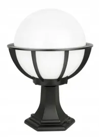 su-ma-slupek-ogrodowy-kula-25cm-z-koszykiem-czarny