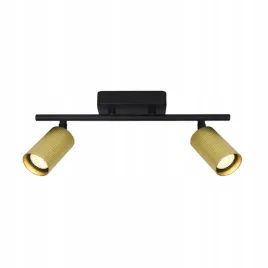 italux-lampa-sufitowa-tris-2xgu10-czarny-zloty