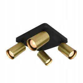 italux-lampa-sufitowa-nesto-sq-4xgu10-czarny-piaskowany-mosiadz