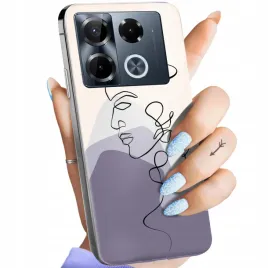etui-do-infinix-note-40-pro-4g-5g-wzory-continuous-line-art-kreska-linie